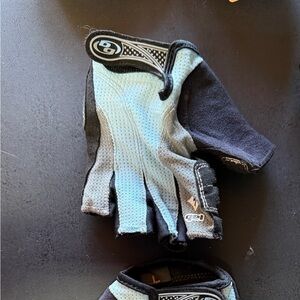 Women's Cycling Gloves in Blue and Black